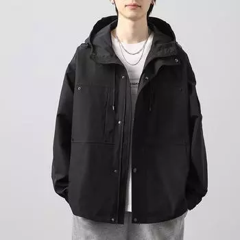 Мужская куртка с капюшоном, весенне-осенняя повседневная куртка Windstorm, тонкое пальто, модная мужская куртка S