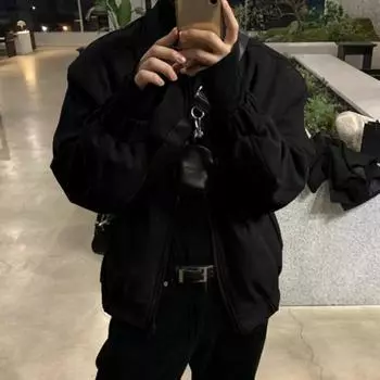 Мужская куртка с лацканами, длинный рукав, застежка-молния, куртка, пальто с карманами, однотонная, свободная посадка, повседневная верхняя одежда M серый