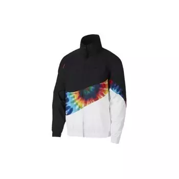 Мужская куртка с логотипом Nike Big Swoosh Rainbow Logo, черная CI9596-010 M