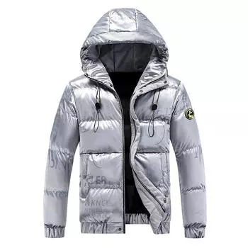 Мужская куртка с набивным хлопком, зимняя утепленная короткая куртка с хлопковой подкладкой, пуховая мужская куртка с хлопковой подкладкой M