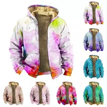 Мужская куртка с принтом, мужская весенне-осенняя повседневная трендовая куртка на молнии с капюшоном L армия зеленый