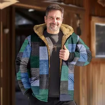 Мужская куртка с принтом, мужская весенне-осенняя повседневная трендовая куртка на молнии с капюшоном M красный