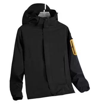 Мужская куртка-шляпа со съемной шляпой три в одном и большой штурмовой костюм 8XL