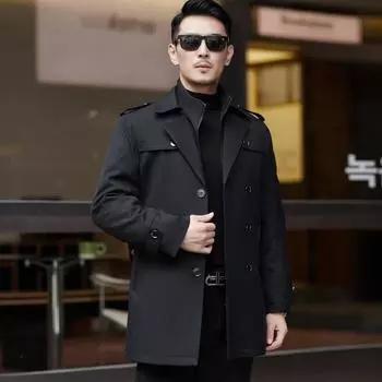 Мужская куртка среднего возраста, деловая, повседневная, ветровка, зимняя, со съемной подкладкой, новая, средней длины 170