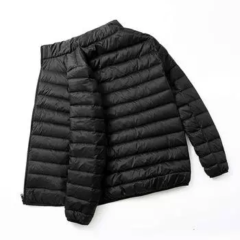 Мужская куртка-стойка из мягкого матового водонепроницаемого материала, бесшовные куртки для зимы и осени, теплая верхняя одежда, пальто, блейзер S серый