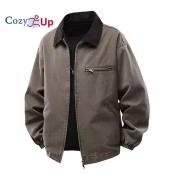 Мужская куртка свободного кроя Cozy Up Full Swing с подкладкой из вымытого утиного флиса M коричневый