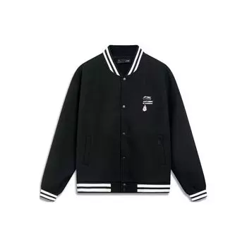 Мужская куртка свободного кроя с логотипом Li Ning Color Block, черная AJDT017-2 L