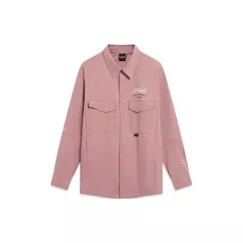 Мужская куртка свободного покроя с графическим принтом Li Ning Wade Series, куртка Sumei-Pink AFDT511-5 XL