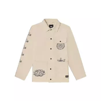 Мужская куртка Vans Fun Cartoon Pattern Printed Multi-Pocket Lapel Jacket Off-White VN0A3WF17VJ L