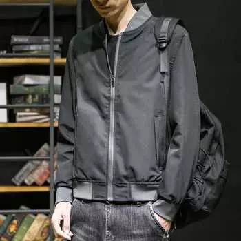 Мужская куртка весна и осень новая модная куртка универсальная модная тенденция повседневная мужская одежда M