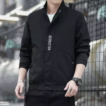 Мужская куртка весна-осень, новая повседневная мужская куртка с капюшоном, свободная корейская версия, универсальный трендовый топ M