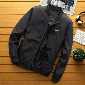 Мужская куртка весна-осень Тонкая весенняя куртка мужская большого размера Новая повседневная мужская одежда Красивая M