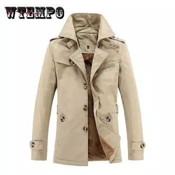 Мужская куртка, зимняя бархатная толстая теплая куртка, армейская тактическая куртка пилота ВВС, тонкая парка средней длины 5XL хаки