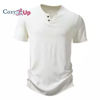 Мужская льняная футболка Cozy Up с коротким рукавом, повседневная летняя пляжная футболка в стиле хиппи S чёрный