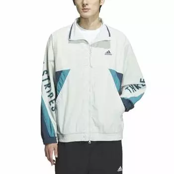 Мужская льняная куртка Adidas Jersey Top Warding Oversized Fit Woven Full Zip JSY33 Green (IS5148) M