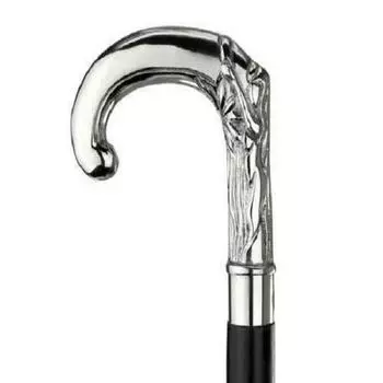 Мужская латунная дизайнерская деревянная трость винтажная серебряная латунная ручка трость подарок