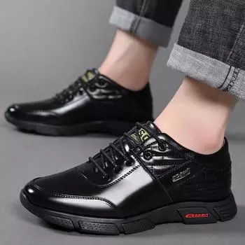 Мужская легкая деловая обувь, кожаная повседневная обувь, мужская уличная прогулочная обувь, удобные мужские кроссовки, мягкая дышащая мужская обувь 40