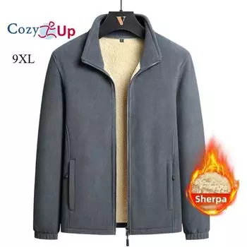 Мужская легкая флисовая куртка Cozy Up с полной молнией, мягкая флисовая куртка для отдыха на открытом воздухе с карманами на молнии M серый