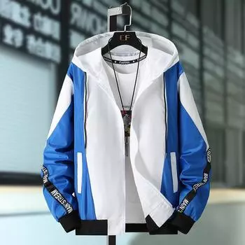 Мужская легкая молодежная бейсбольная куртка - модное короткое пальто весна/осень L серый