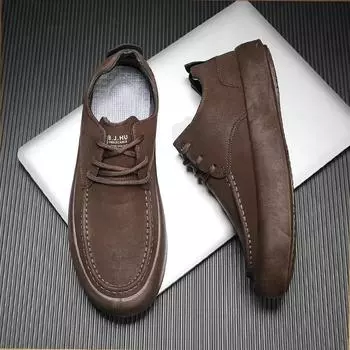 Мужская легкая рабочая обувь Chef Anti Slip износостойкая водонепроницаемая спортивная обувь на плоской подошве толстая обувь для отдыха на открытом воздухе 39 светло-коричневого