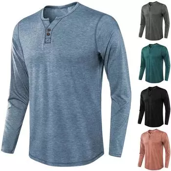 Мужская легкая рубашка с длинным рукавом и пуговицами в стиле пэчворк, топы, блузка M чёрный