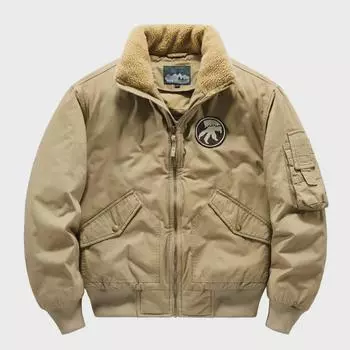 Мужская летная куртка из стираного хлопка - свободный крой, спущенные плечи, плотная повседневная рабочая куртка 5XL темно-синий