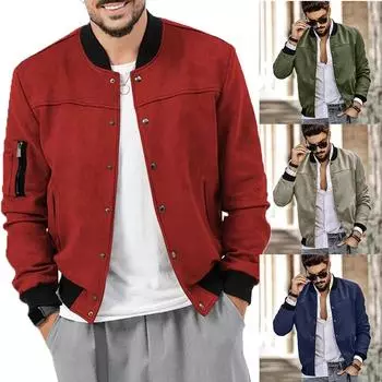 Мужская летная куртка, приталенная мужская куртка-пальто, теплая и удобная, подходит для занятий спортом на открытом воздухе, кемпинга 3XL светло-серый