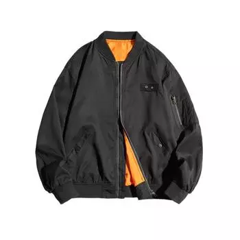 Мужская летная куртка, свободная повседневная куртка, универсальная куртка с несколькими молниями XXXXL чёрный