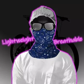 Мужская летняя бандана на шею, шарф с защитой от ультрафиолета, солнцезащитная маска с принтом, велосипедный спорт на открытом воздухе