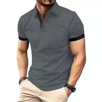 Мужская летняя деловая футболка с дизайном из рифленой ленты, повседневная модная, большого размера, с коротким рукавом, для мужчин L