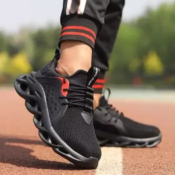 Мужская летняя дышащая небьющаяся рабочая защитная обувь, уличная защитная обувь, рабочие ботинки со стальным носком 36 серый