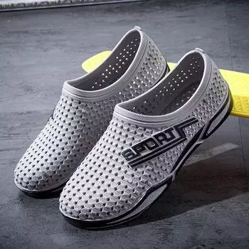 Мужская летняя дышащая, нескользящая, устойчивая к запахам мягкая подошва, толстая подошва, износостойкая верхняя одежда, классные туфли с носками 40 чёрный