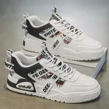 Мужская летняя дышащая повседневная обувь 2024 года с функцией увеличения высоты 39 покинуть белый