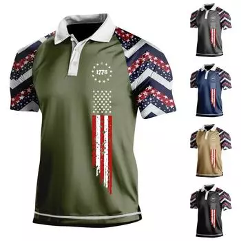 Мужская летняя дышащая рубашка с короткими рукавами и культурой отдыха L чёрный