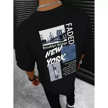 Мужская летняя футболка для бега в тренажерном зале, спортивные тренировочные хлопковые повседневные топы с короткими рукавами S