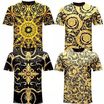 Мужская летняя футболка с 3D принтом, модный топ с коротким рукавом, новые футболки XXS-6XL XS красно-коричневый