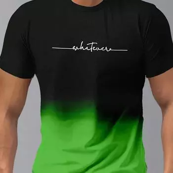 Мужская летняя футболка с градиентным принтом Manfinity Homme S