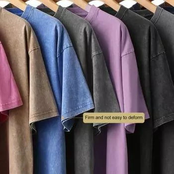 Мужская летняя футболка с круглым вырезом, хлопковая футболка с короткими рукавами, однотонная, мягкая, дышащая, свободная, стираная, унисекс, средней длины XL чёрный