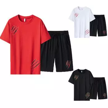 Мужская летняя хлопковая футболка с круглым вырезом, приталенная футболка, крутая базовая футболка, толстовка XXXXXL красный