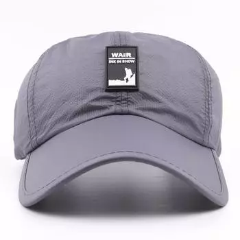 Мужская летняя кепка-бейсболка для отдыха на открытом воздухе, быстросохнущая, ультратонкая, дышащая, с большими полями, женская кепка, шляпа для пары Adjustable темно-серого