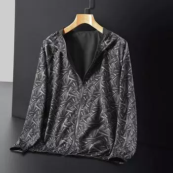 Мужская летняя куртка большого размера с тонкими вставками для защиты от солнца, с длинными рукавами и капюшоном, дышащая спортивная куртка 10XL белый