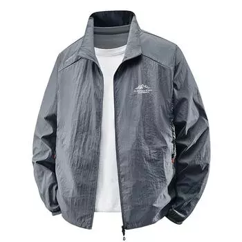 Мужская летняя куртка Ice Silk Thin Breathable, устойчивая к ультрафиолетовому излучению, мужской солнцезащитный костюм для рыбалки на открытом воздухе XXXXXL