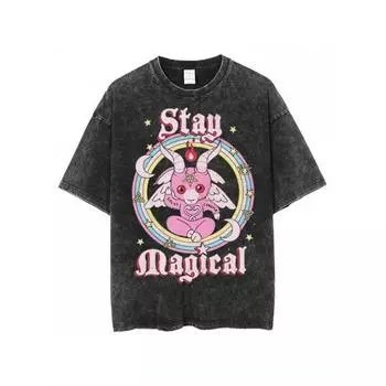 Мужская летняя легкая футболка из стиранного хлопкового денима с короткими рукавами и свободного кроя для M