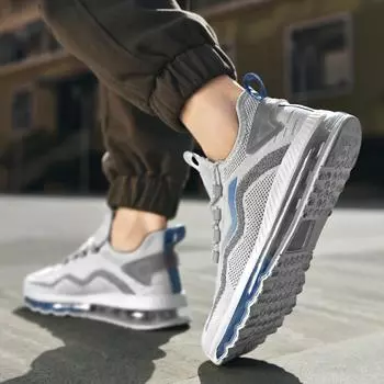 Мужская летняя новейшая дышащая модная обувь на воздушной подушке для спорта на открытом воздухе, кроссовки для ходьбы, студенческие, для мужчин, большой размер 39-47 39