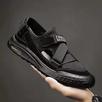 Мужская летняя обувь для мужчин, сандалии для отдыха на открытом воздухе, повседневные кроссовки, мужские летние тапочки, сандалии на плоской подошве, роскошные мужские тапочки, тапочки 39