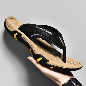 Мужская летняя обувь, модные высококачественные тапочки, дышащие пляжные шлепанцы, удобные для ходьбы, мужские тапочки, обувь для мужчин 38