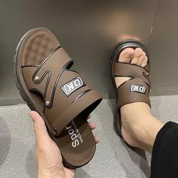 Мужская летняя обувь, сандалии для отдыха на природе, повседневные сандалии, дышащая обувь для вождения 45