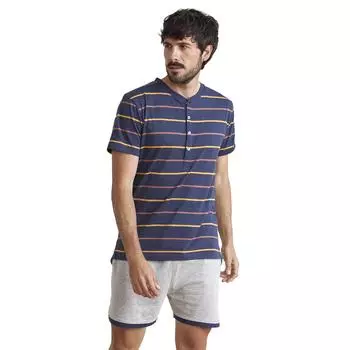 Мужская летняя пижама JJBEH5201 M синий