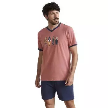 Мужская летняя пижама JJBEH5500 M коричневый