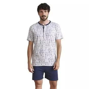 Мужская летняя пижама JJBEH5701 XL серый